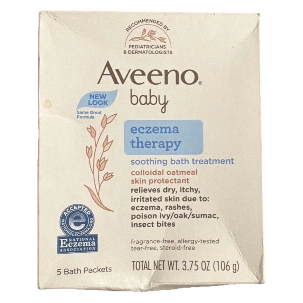 New Aveeno Baby Eczema Therapy Soothing Bath Treatment for Dry & Itchy Skin